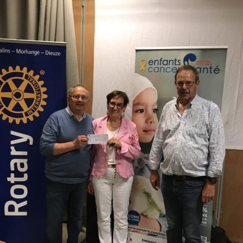 Le ROTARY de Morhange en Moselle soutient la recherche sur les cancers pédiatriques